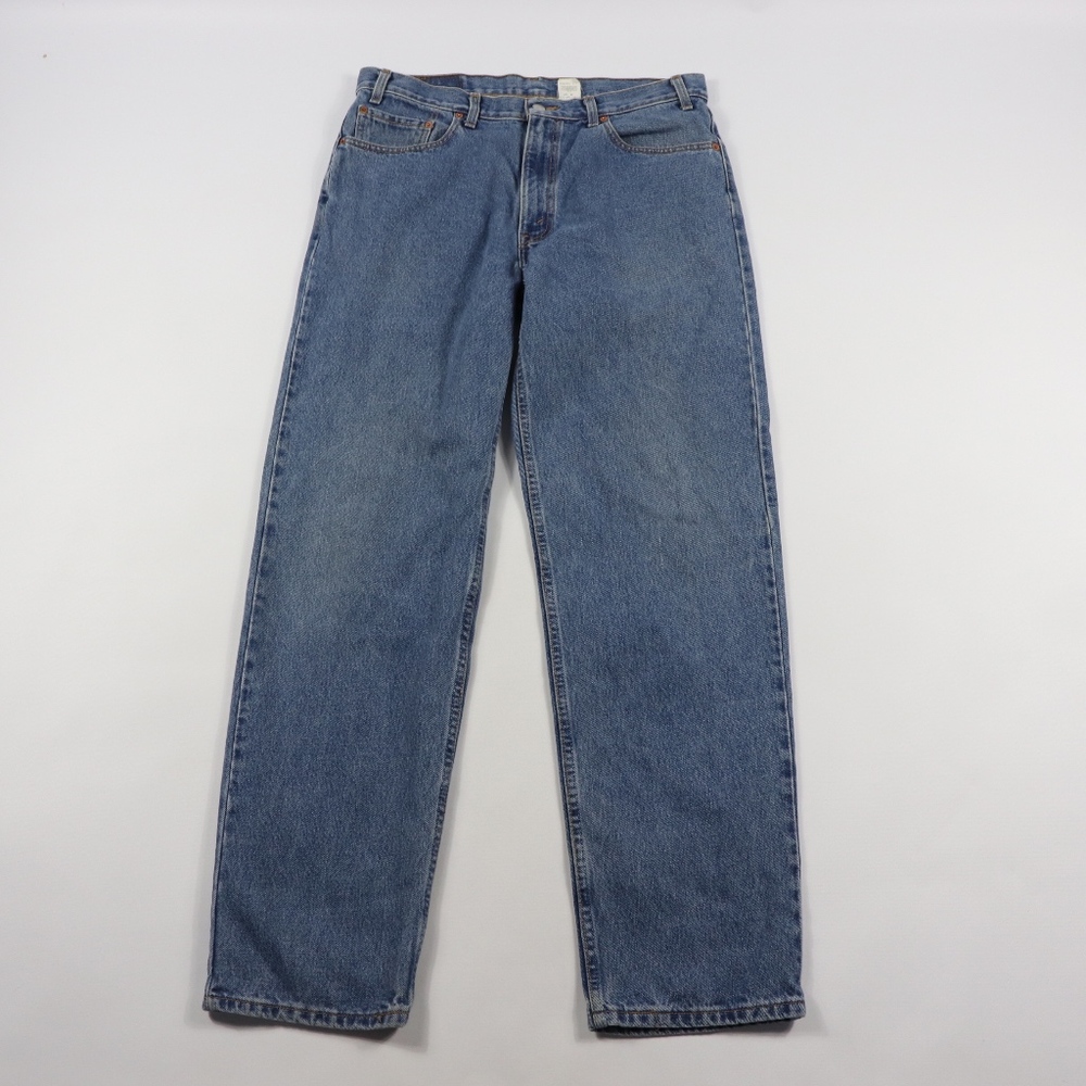 90s Levis Mens 36x34 550 Relaxed Fit Jeans Blue